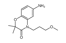 6-amino-4-(3-methoxy-propyl)-2,2-dimethyl-4H-benzo[1,4]oxazin-3-one Structure
