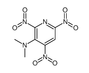 N,N-dimethyl-2,4,6-trinitropyridin-3-amine Structure