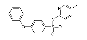 N-(5-methylpyridin-2-yl)-4-phenoxybenzenesulfonamide结构式