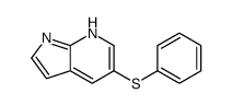 5-phenylsulfanyl-1H-pyrrolo[2,3-b]pyridine结构式