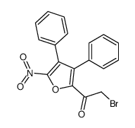 3,4-DIPHENYL-5-NITRO-2-BROMOACETYLFURAN structure