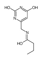 N-[(2,4-dioxo-1H-pyrimidin-6-yl)methyl]butanamide结构式