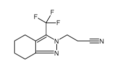 2H-Indazole-2-propanenitrile, 4,5,6,7-tetrahydro-3-(trifluoromethyl) Structure