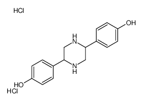 2,5-双(4-羟苯基)哌嗪二盐酸盐结构式