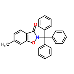 6-Methyl-2-trityl-1,2-benzoxazol-3(2H)-one结构式