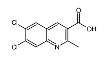 6,7-dichloro-2-methylquinoline-3-carboxylic acid Structure