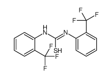 1,3-bis[2-(trifluoromethyl)phenyl]thiourea Structure