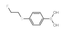 [4-(2-fluoroethylsulfanyl)phenyl]boronic acid结构式