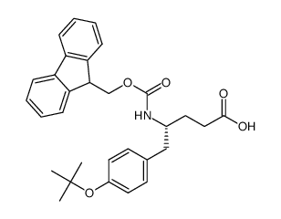 (R)-Fmoc-4-amino-5-(4-tert-butoxyphenyl)pentanoic acid结构式