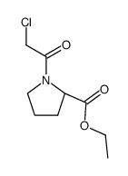 N-Chloroacetyl-DL-proline ethyl ester结构式