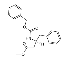 methyl N-(benzyloxycarbonyl)-(3S)-3-amino-4-phenylbutanoate Structure