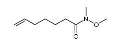 hept-6-enoic acid methoxy-methyl-amide Structure