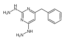 4-benzyl-2,6-dihydrazino-pyrimidine Structure