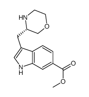 methyl 3-[(3S)-morpholin-3-ylmethyl]-1H-indole-6-carboxylate Structure