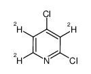 2,4-dichloropyridine-3,5,6-d3结构式