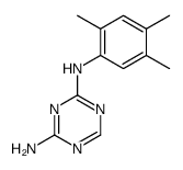 N2-(2,4,5-trimethyl-phenyl)-[1,3,5]triazine-2,4-diyldiamine结构式