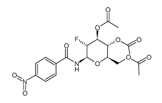 N-(3,4,6-tri-O-acetyl-2-deoxy-2-fluoro-β-D-glucopyranosyl)-4-nitrobenzamide结构式