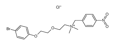 {2-[2-(4-Bromo-phenoxy)-ethoxy]-ethyl}-dimethyl-(4-nitro-benzyl)-ammonium; chloride Structure