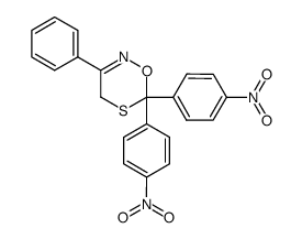 6,6-Bis-(4-nitro-phenyl)-3-phenyl-4H-[1,5,2]oxathiazine Structure