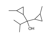 1,1-bis-(2-methyl-cyclopropyl)-2-methyl-propan-1-ol结构式