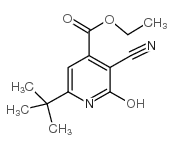 ethyl 6-(tert-butyl)-3-cyano-2-hydroxyisonicotinate structure
