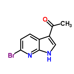 1-(6-溴-1H-吡咯并[2,3-B]吡啶-3-基)-乙酮图片