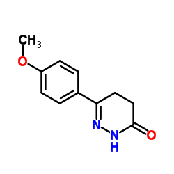 4,5-Dihydro-6-(4-methoxyphenyl)pyridazin-3(2H)-one Structure