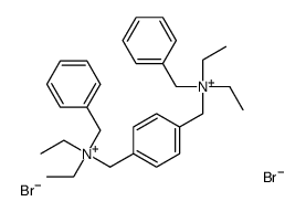 benzyl-[[4-[[benzyl(diethyl)azaniumyl]methyl]phenyl]methyl]-diethylazanium,dibromide结构式