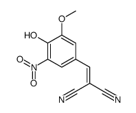 2-[(4-hydroxy-3-methoxy-5-nitrophenyl)methylidene]propanedinitrile Structure