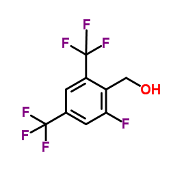 2-Fluoro-4,6-bis(trifluoromethyl)benzyl alcohol结构式