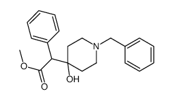 methyl 2-(1-benzyl-4-hydroxypiperidin-4-yl)-2-phenylacetate结构式