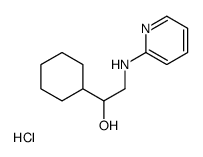 1-Cyclohexyl-2-(2-pyridinylamino)ethanol hydrochloride (1:1) Structure