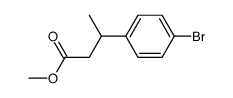 methyl 3-(4-bromophenyl)butanoate结构式