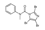 2,4,5-tribromo-N-methyl-N-phenylimidazole-1-carboxamide结构式