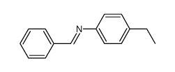 N-benzylidene-4-ethylaniline Structure