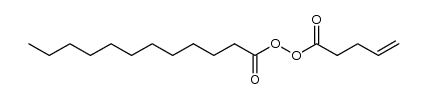 dodecanoyl 4-pentenoyl peroxide Structure