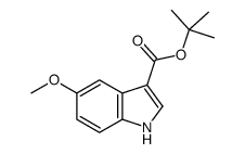 tert-Butyl 5-methoxy-1H-indole-3-carboxylate Structure