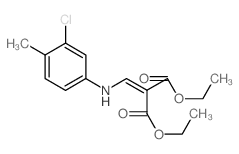 Diethyl 2-(((3-chloro-4-methylphenyl)amino)methylene)malonate structure