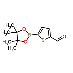 5-Formyl-2-thiopheneboronic acid pinacol ester Structure