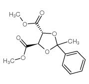 Dimethyl (2R,3R)-2,3-O-(1-Phenylethylidene)-L-tartrate Structure