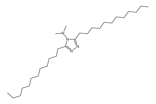 3,5-didodecyl-N,N-dimethyl-1,2,4-triazol-4-amine Structure