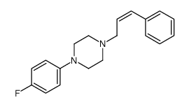 1-(4-fluorophenyl)-4-(3-phenylprop-2-enyl)piperazine结构式
