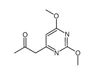 1-(2,6-dimethoxypyrimidin-4-yl)propan-2-one结构式