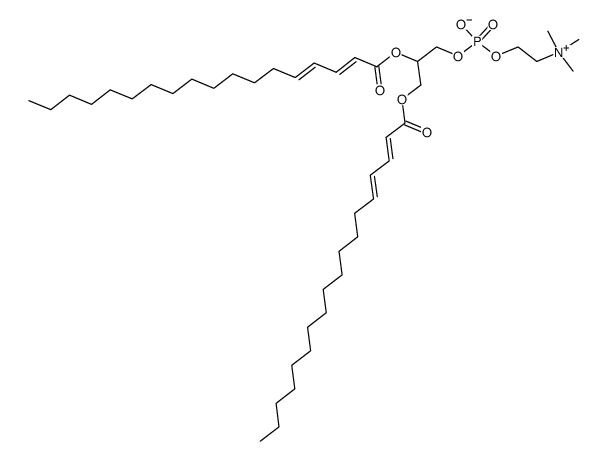 L-ALPHA-PHOSPHATIDYLCHOLINE, DI-TRANS-2, TRANS-4-OCTADECADIENOYL structure