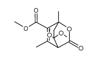 methyl 8,8-dimethoxy-1,5-dimethyl-3-oxo-2-oxabicyclo[2.2.2]oct-5-ene-6-carboxylate结构式