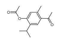4-acetyl-2-isopropyl-5-methylphenyl acetate Structure