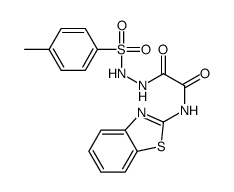 N-(1,3-benzothiazol-2-yl)-2-[2-(4-methylphenyl)sulfonylhydrazinyl]-2-oxoacetamide结构式