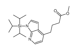 methyl 4-(1-triisopropylsilylpyrrolo[2,3-b]pyridin-4-yl)butanoate结构式