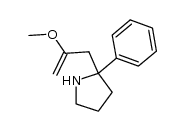 2-(2'-methoxy-2'-propen-1-yl)-2-phenylpyrrolidine Structure