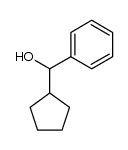 rac-(cyclopentyl)(phenyl)methanol结构式